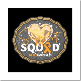 COPD Awareness Support Squad Heart of Gold Edition Posters and Art